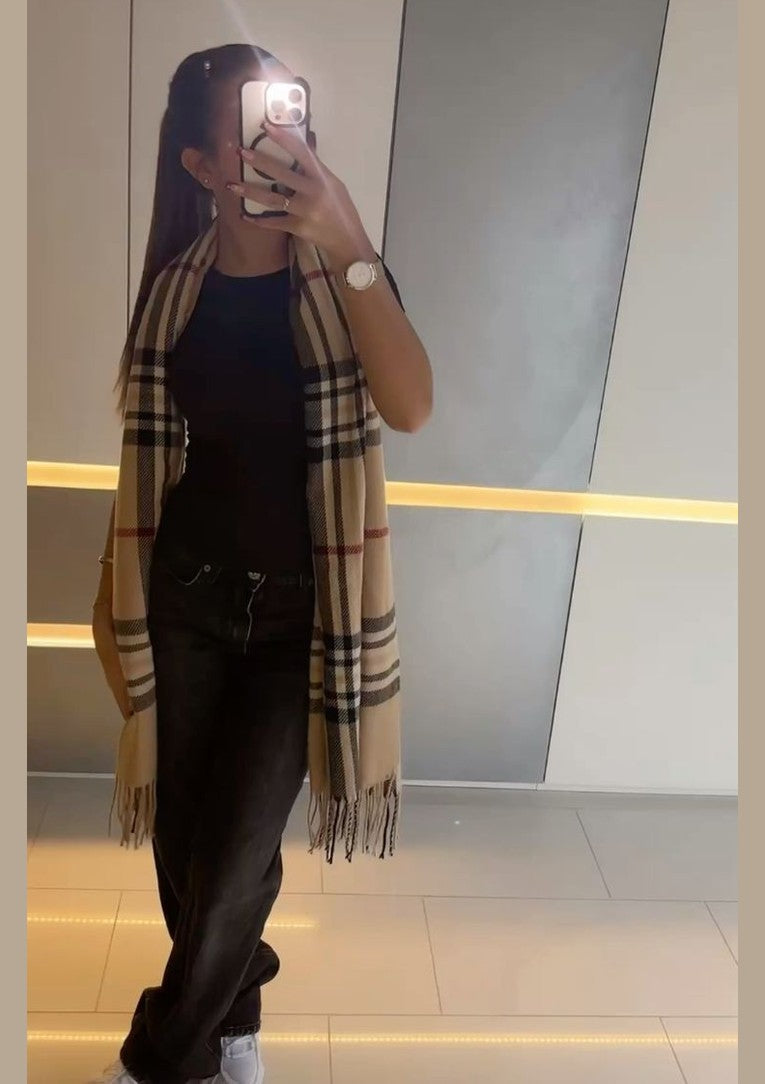 CHEQUERED BB | CASHMERE SCARF